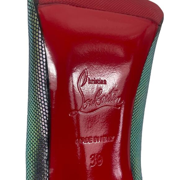 Christian Louboutin Tissu Scarabe So Kate 120 Pump Digitale Size 39 - Picture 10 of 14